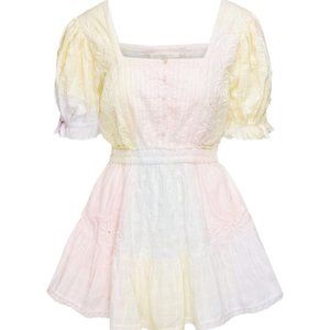 Loveshackfancy Tomasina ruffle mini dress